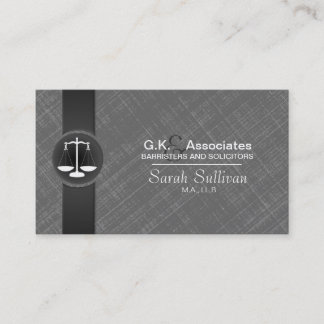 Visite Justice élégante noire grise d'échelle de carte de