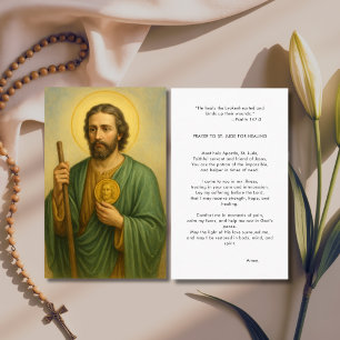Visite La Bible Catholique St. Jude Carte de prière de gu