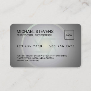 Visite La carte de crédit ressemble à un service photo 