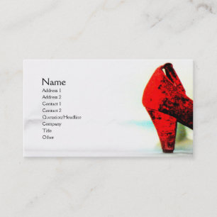 Visite La carte rouge de profil de chaussure