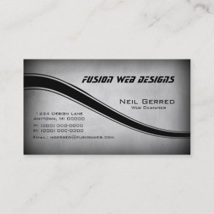 Visite La grunge courbe le carte de visite, gris