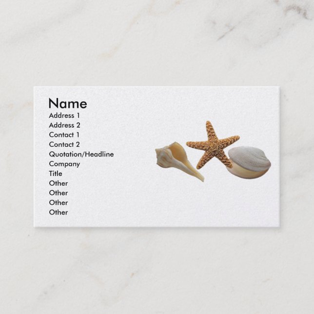 Visite La mer écosse la carte de profil (Devant)