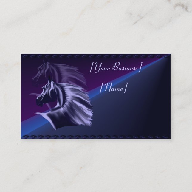 Visite La silhouette de cheval a ombragé le carte de (Devant)