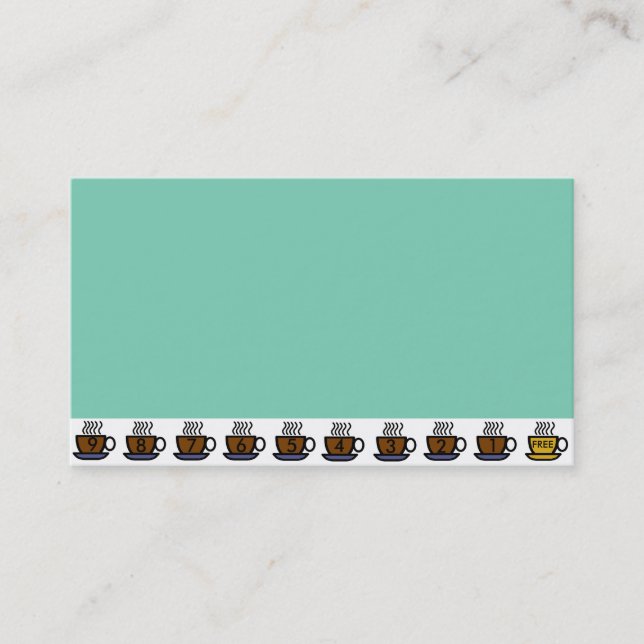 Visite L'achat 9 de café obtiennent le 10ème carte de (Devant)