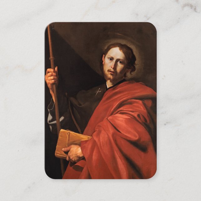 Visite L'apôtre Saint Jacques la grande carte de prière (Devant)