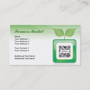 Visite Le marché de l'agriculteur de modèle de carte de
