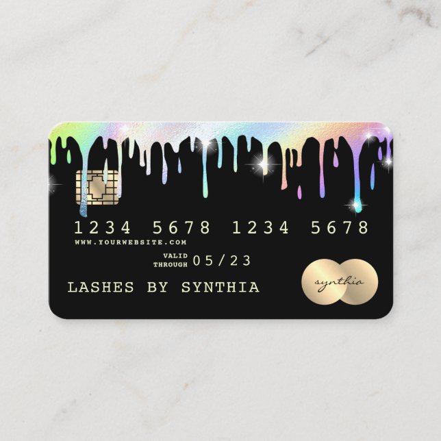 Visite Lecteurs Holographe Style moderne de carte de créd (Devant)