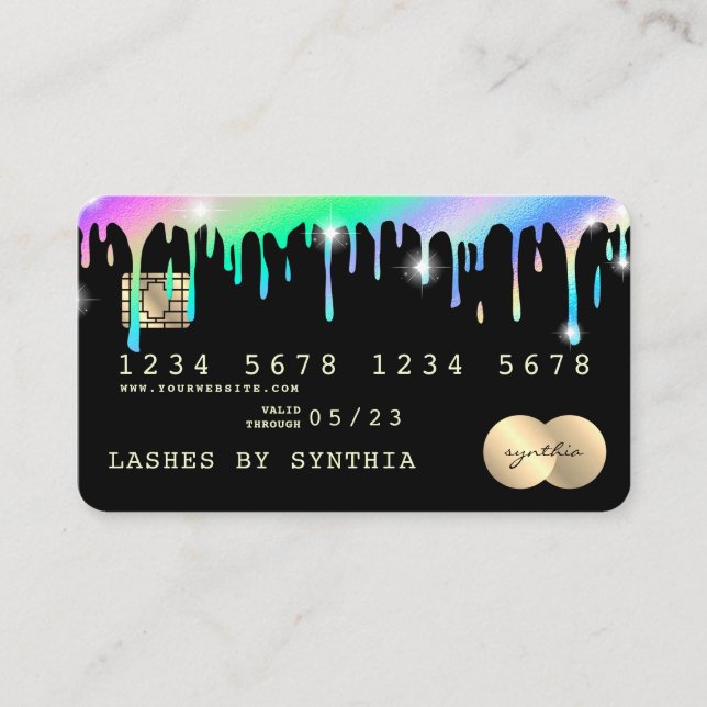 Visite Lecteurs Holographe Style moderne de carte de créd (Devant)