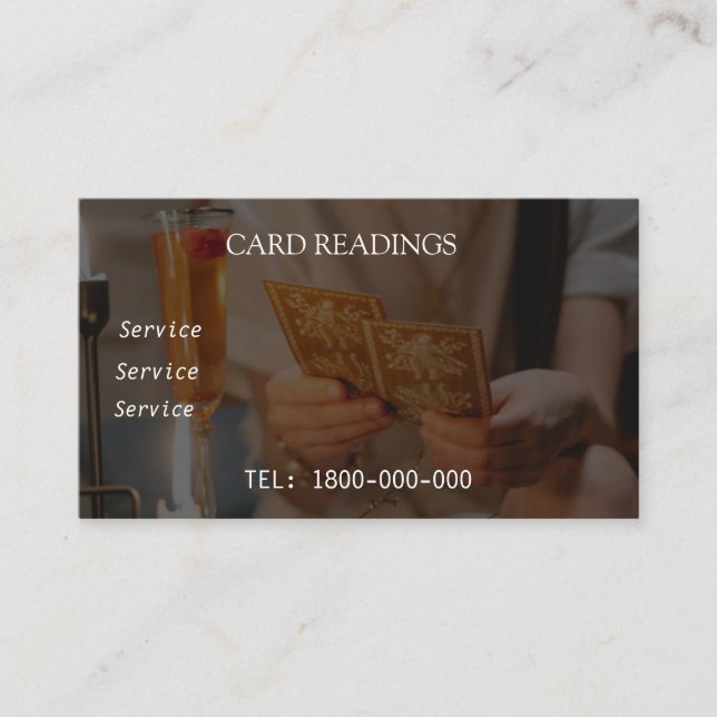 VISITE LECTURE DE TAROT CARTE MODIFIABLE (Devant)