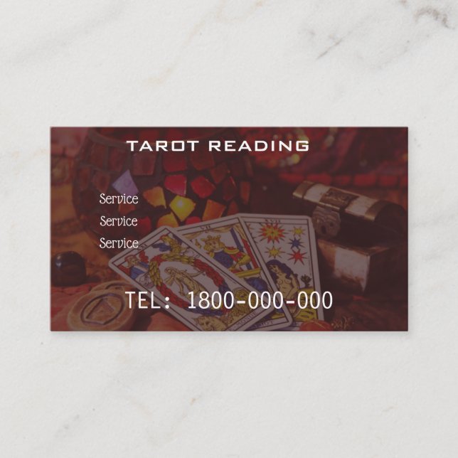 VISITE LECTURE DE TAROT CARTE MODIFIABLE (Devant)