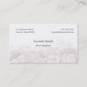 Visite les fleurs rose pâle disparaissent carte de visit