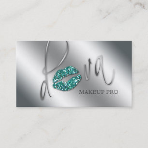 Visite Lèvres turquoises d'étincelle de diva de carte d