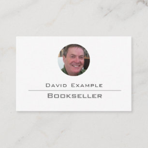 Visite Libraire avec photo de la carte d'affaires du déte