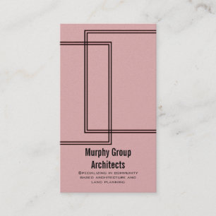 Visite Lignes linéaires Carte de visite, Pétal rose