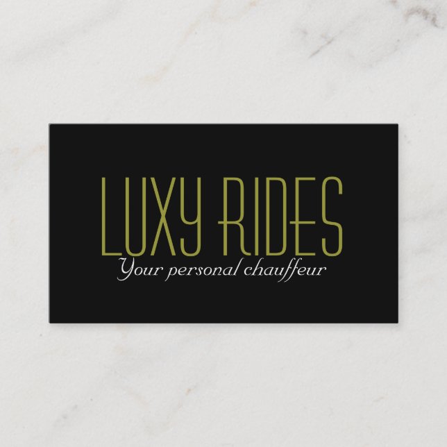 Visite Limousines Limo Services de voiture Carte de visit (Devant)