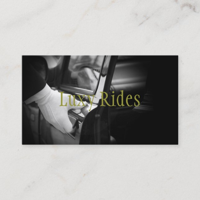 Visite Limousines Limo Services de voiture Carte de visit (Devant)