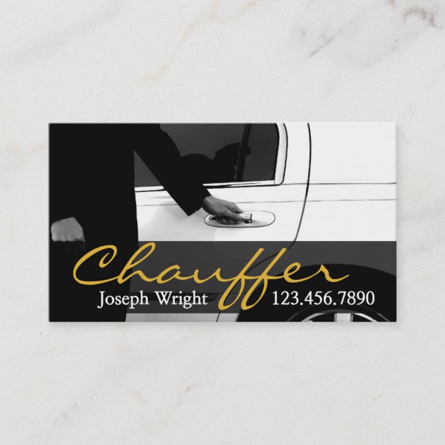 Visite Limousines Limo Services de voiture Carte de visit (Devant)