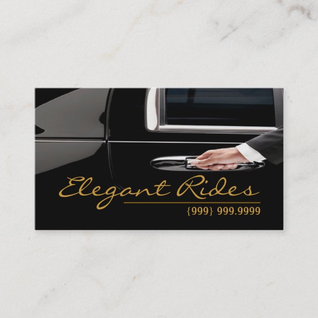 Visite Limousines Limo Services de voiture Carte de visit (Devant)