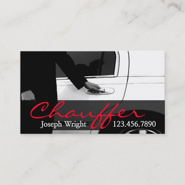 Visite Limousines Limo Services de voiture Carte de visit (Devant)
