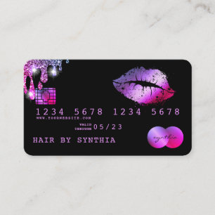 Visite Lips maquillage rouge à lèvres Carte de crédit Sty
