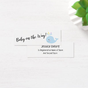 Visite Liste de cadeaux de bébé avec des cartes d'aide de