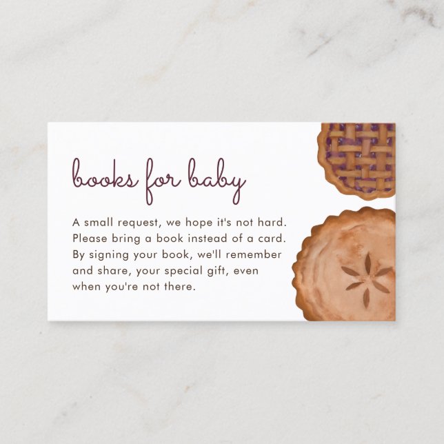 Visite Livres de couches à tarte Cutie pour carte d'inser (Devant)