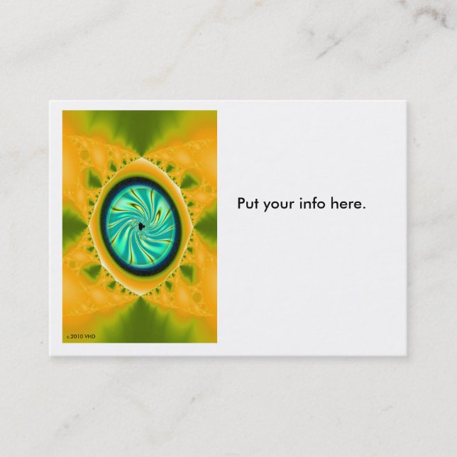 Visite "L'oeil". carte de .business (Devant)