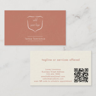Visite Logo Boho Terracotta + Carte de Beauté Professionn