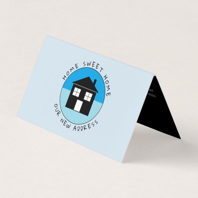 Visite Logo de la Maison Bleue, Carte de changement d'adr (Devant)