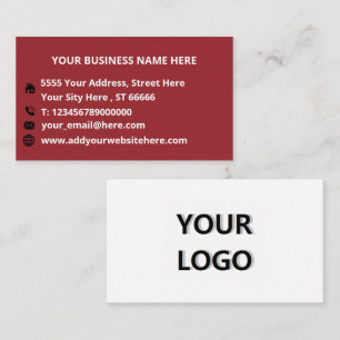 Visite Logo personnalisé et texte votre propre Carte de v