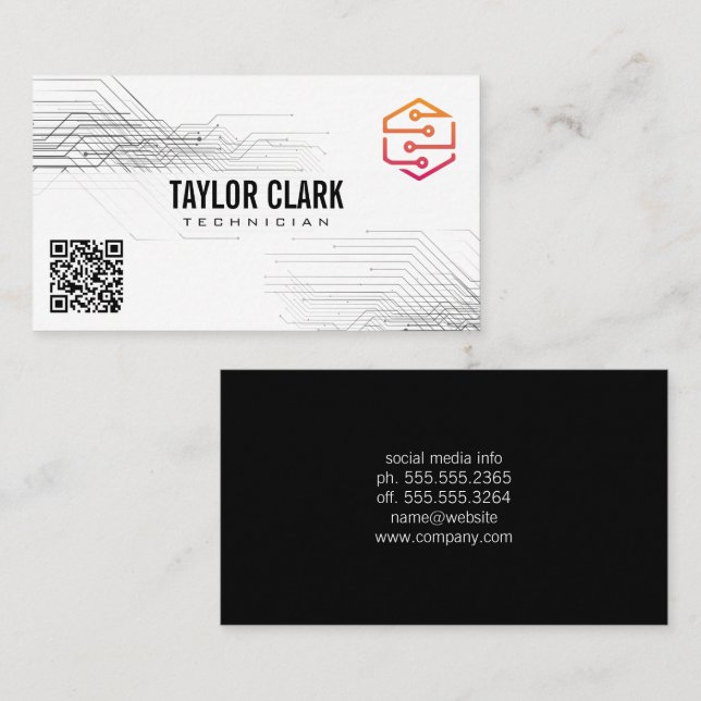 Visite Logo technique des composants de carte de circuits (Devant / Derrière)