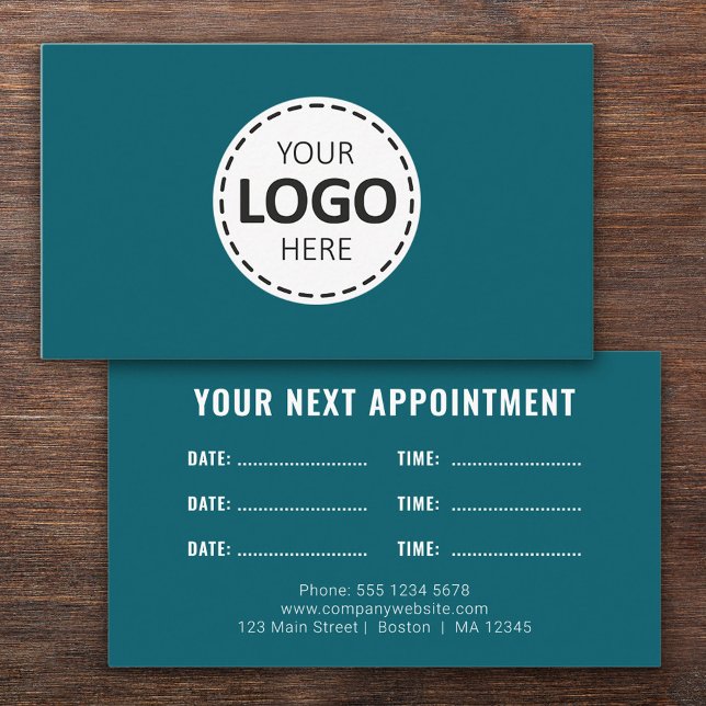 Visite Logo Téléchargement Moderne Simple Carte de Rendez (Créateur téléchargé)