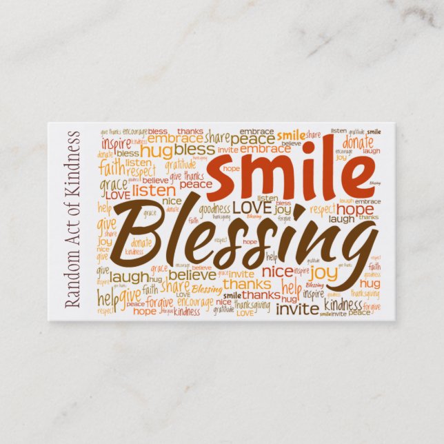 Visite Loi aléatoire de carte de gentillesse (Devant)