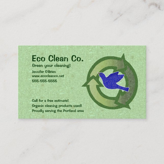 Visite L'oiseau orienté vert réutilisent le carte de (Devant)