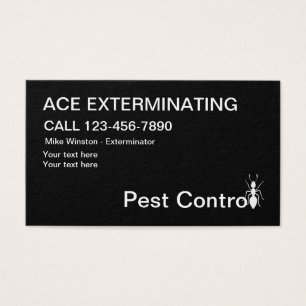 Visite Lutte antiparasitaire exterminant les Cartes de vi