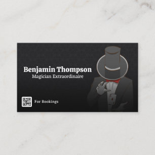 Visite Magicien faisant un chariot de carte