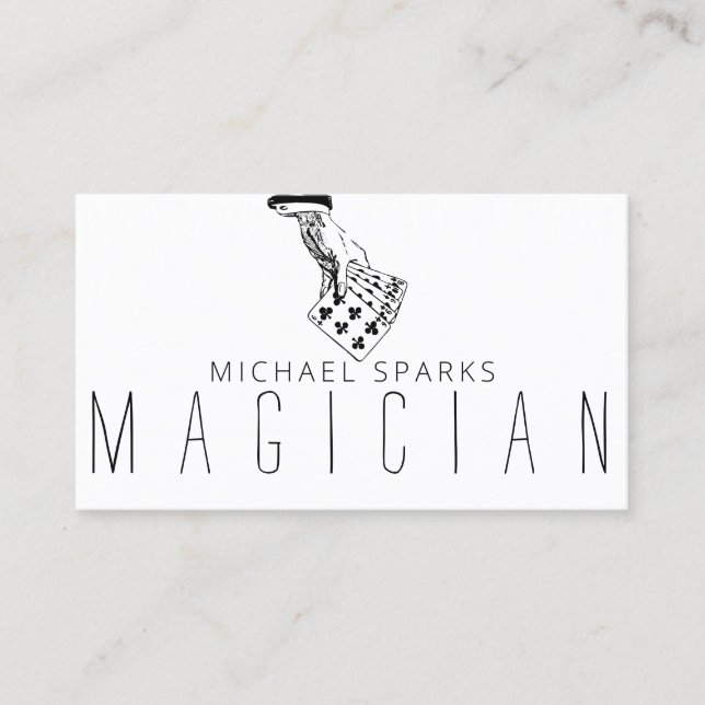 Visite Magicien moderne de carte Poker divertissement (Devant)