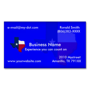 Visite Magnétique Carte bleu-foncé de drapeau du Texas