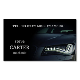 Visite Magnétique Carte des véhicules à moteur de lumière de noir