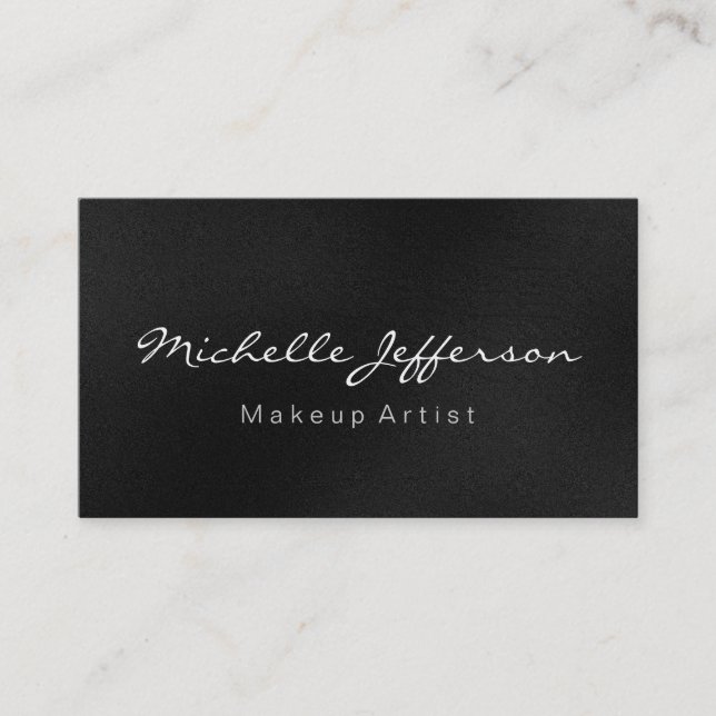 Visite Maquillage gris Artiste Script Profession Carte de (Devant)
