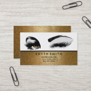 Visite Mascara de parties scintillantes d'or ou carte de