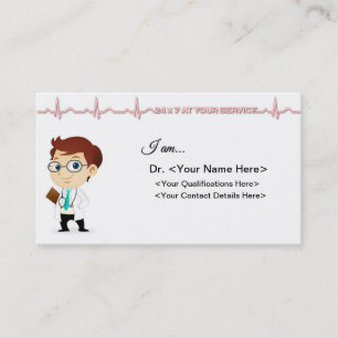 Visite Médecin Carte de visite-Homme