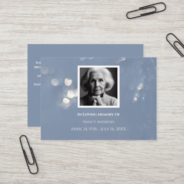 Visite Mémorial funéraire gris de la famille Carte de rem (Devant/Arrière en situation)