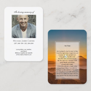 Visite Mémorial photo Je suis Carte de prière gratuite