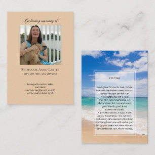 Visite Mémorial photo Je suis Carte de prière gratuite 2