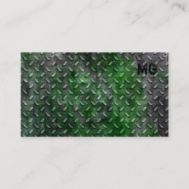 Visite Métal 2 d'entrepreneur de construction de carte de (Devant)