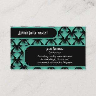 Visite Metropolitan Glam Carte de visite, Sea Green