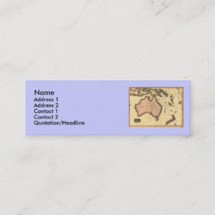 Visite Mini 1818 carte de l'Autralasie - Australie, Nouvelle