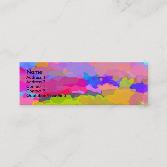 Visite Mini Au-Delà De La Carte De Profil Rainbow (Devant)
