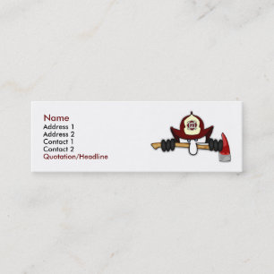 Visite Mini Carte 1 de profil de Kilroy de sapeur-pompier